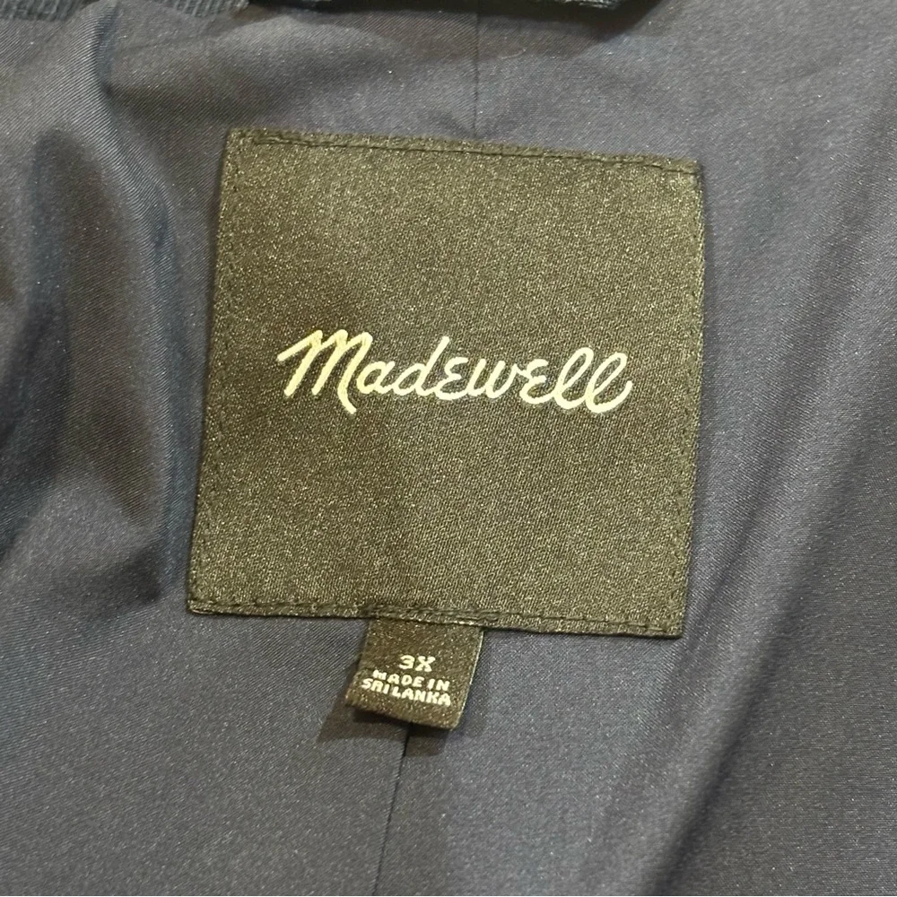 NWOT Madewell The Plus Larsen Blazer Jacket in Drapeweave
Navy 3X - Picture 8 of 10